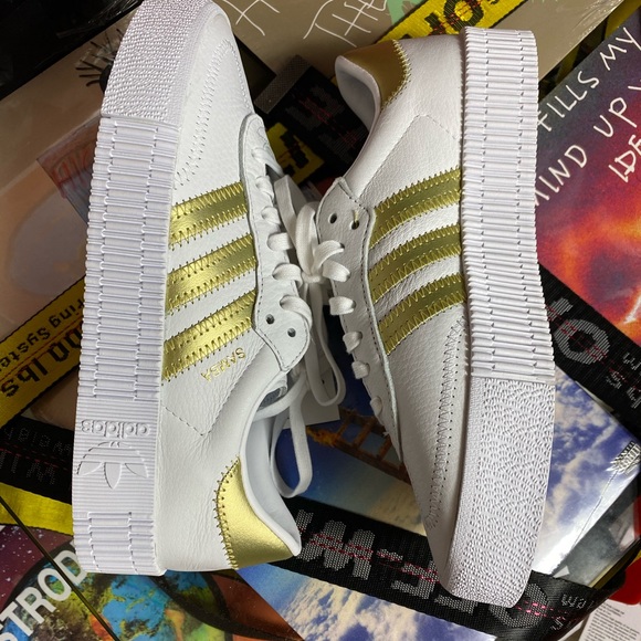 🆕 - Adidas - Samba Rose - White / Gold - W 6 - Picture 6 of 8